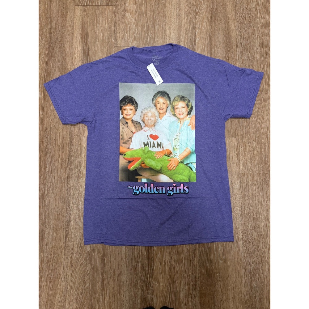 The Golden Girls Mens Graphic T-Shirt Purple Heather ABC Studios NWT Size‎ M